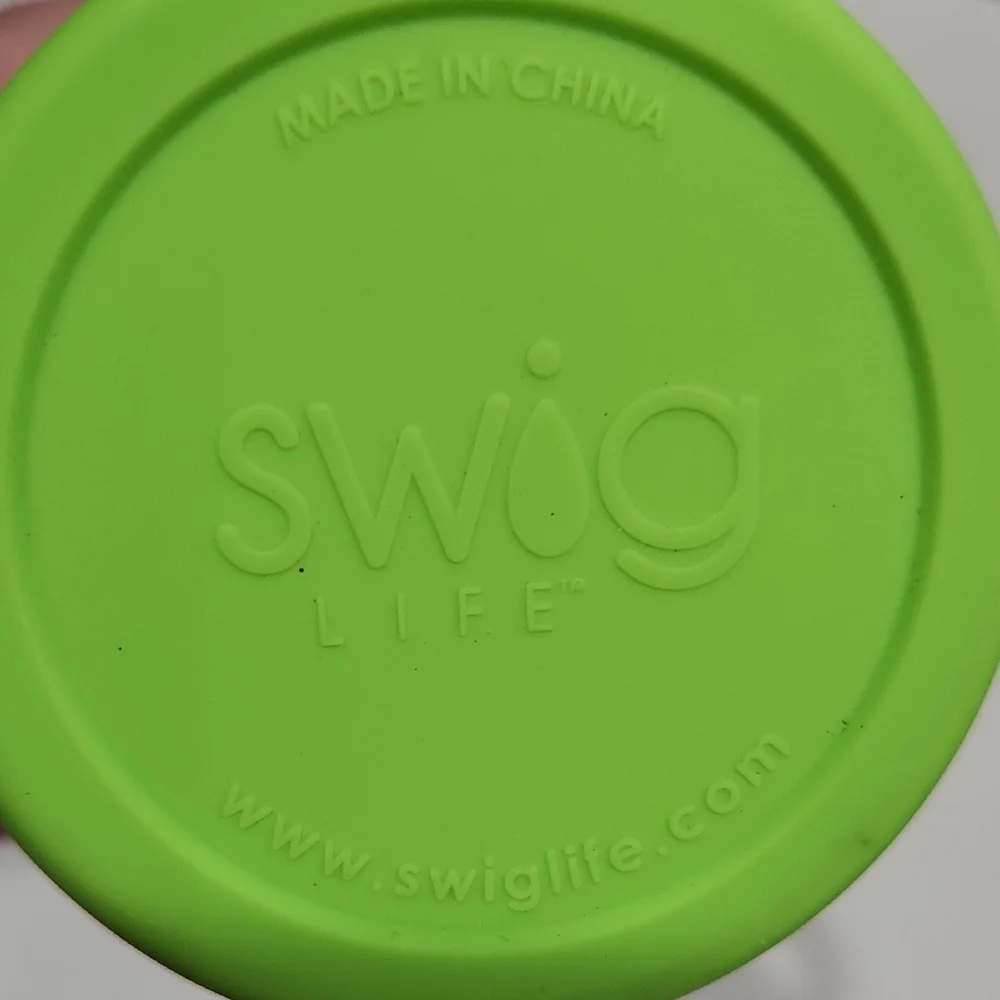 Purple and Green Travel Mug
